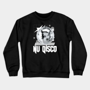 NU DISCO - ball (white) Crewneck Sweatshirt